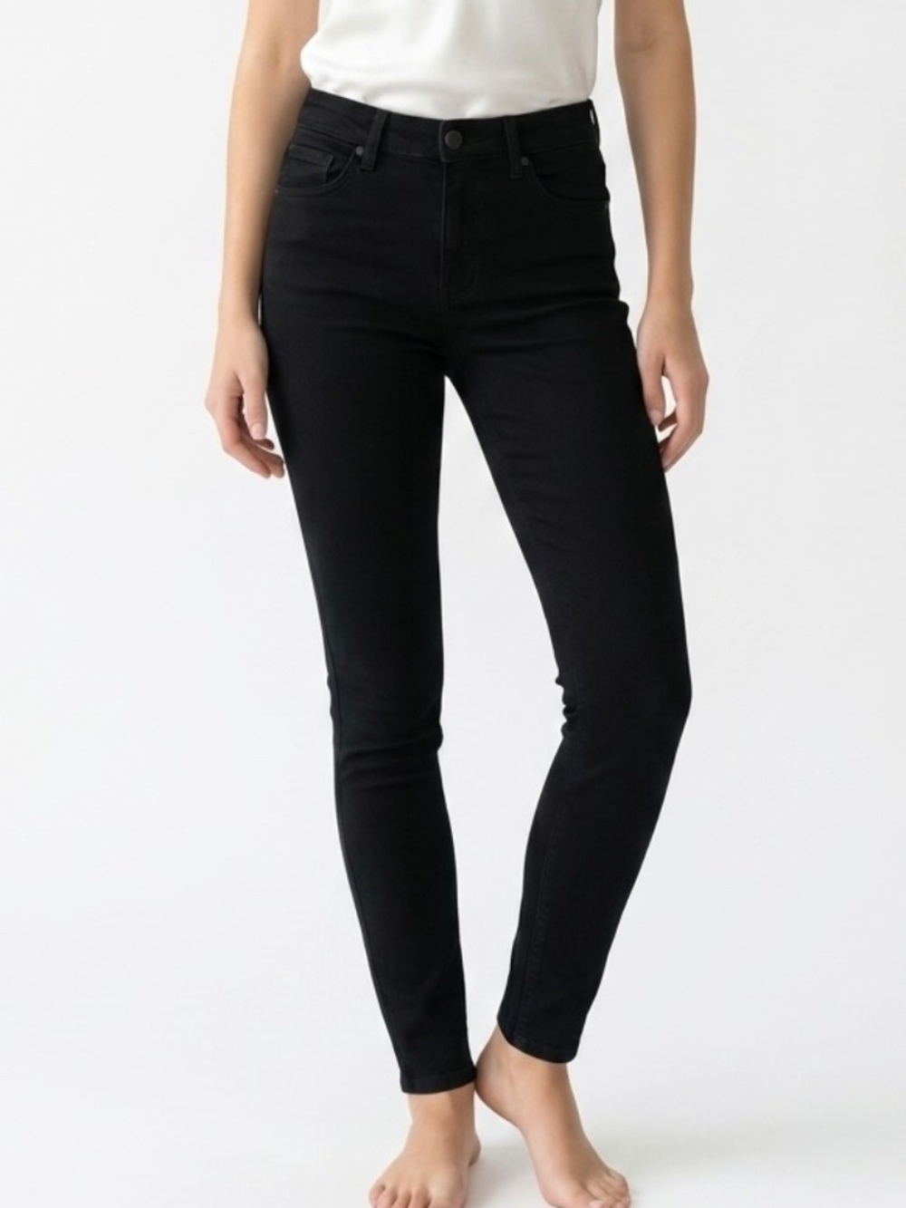 Judy Blue • Black High Rise Skinny Jeans Stretch Denim Size 9/29